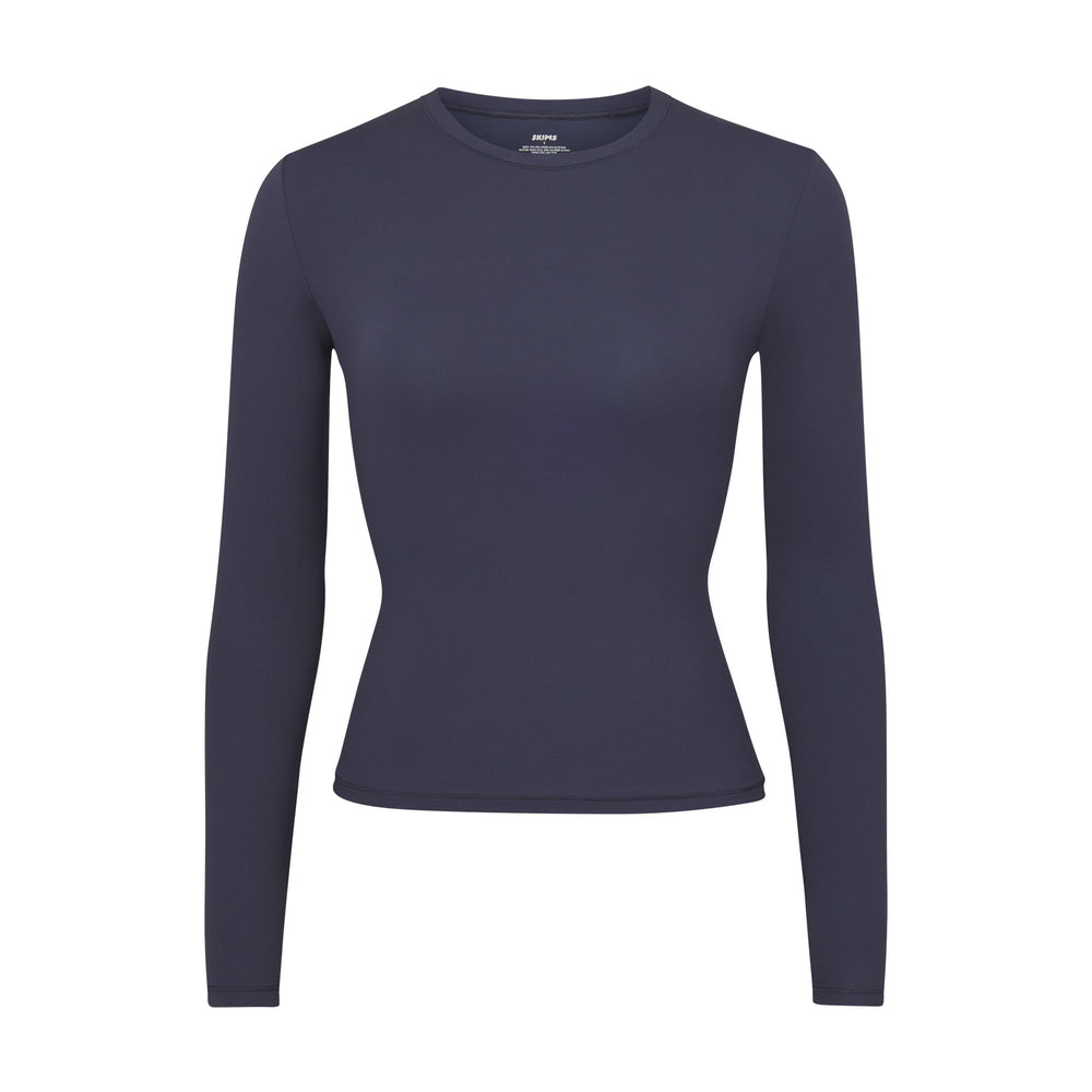 Skims FITS EVERYBODY LONG SLEEVE T-shirt Donkerblauw | 69GWXVLBK