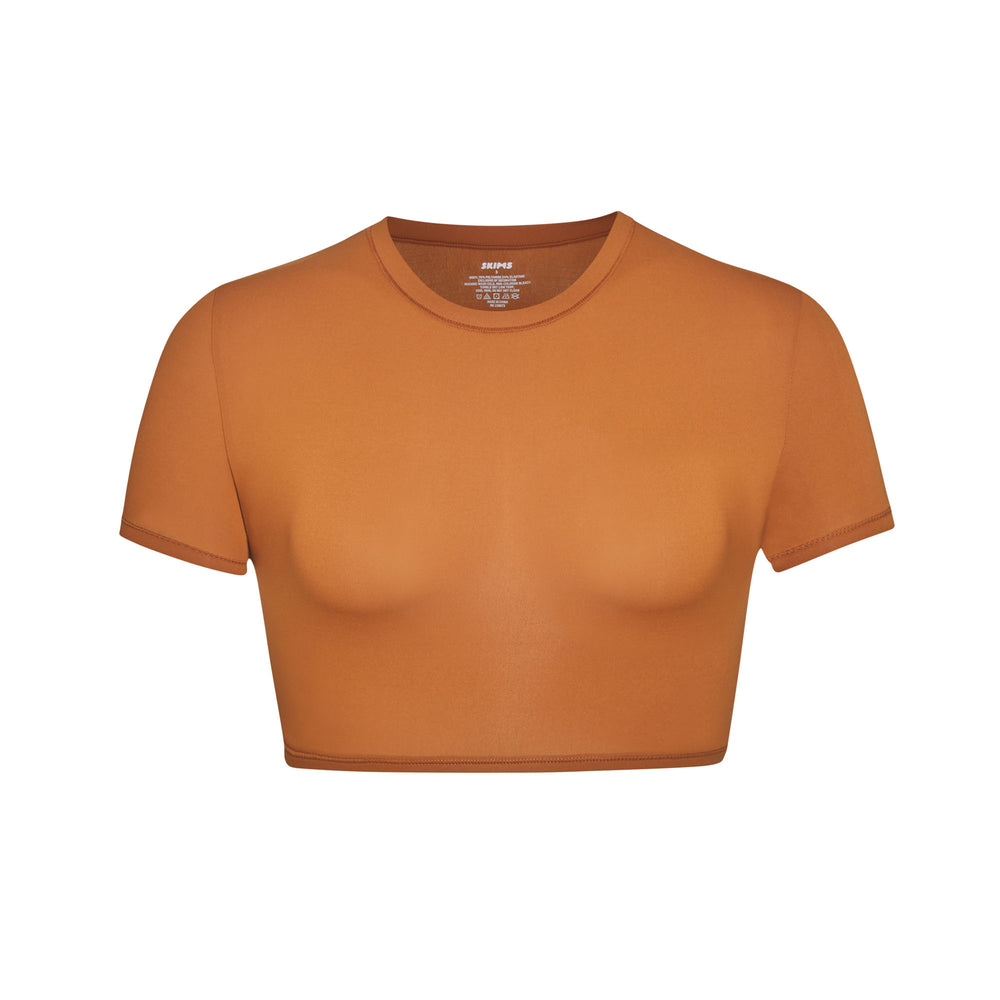 Skims FITS EVERYBODY SUPER CROPPED T-shirt Koper | 05GISCVLB