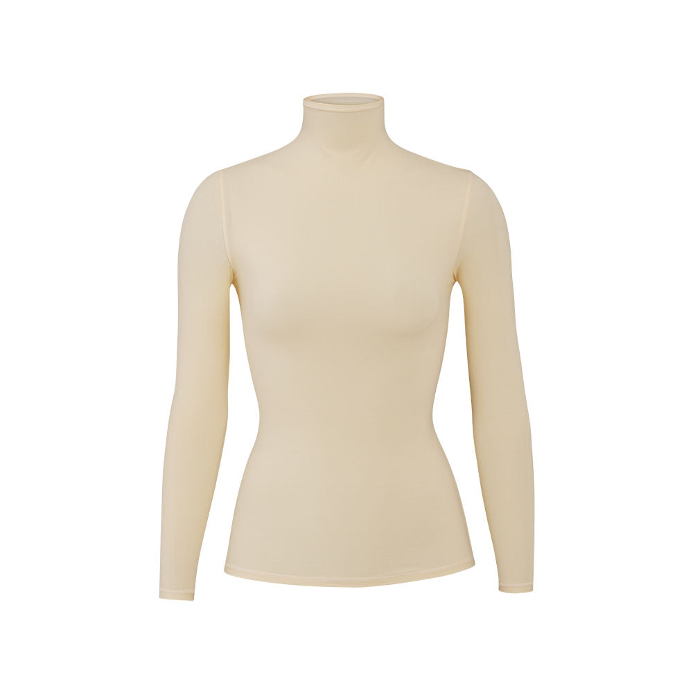Skims FITS EVERYBODY TURTLENECK T-shirt Bruin | 35ZMQGNFO