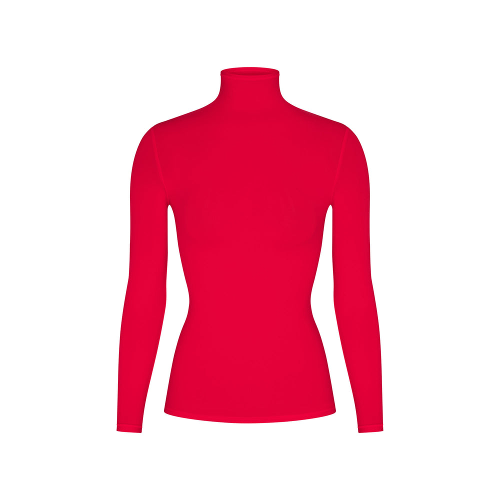 Skims FITS EVERYBODY TURTLENECK T-shirt Rood | 52FQTMIKH