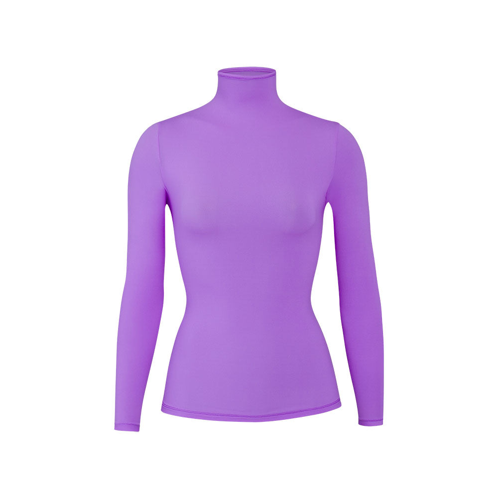 Skims FITS EVERYBODY TURTLENECK T-shirt Paars | 83SAETPJY