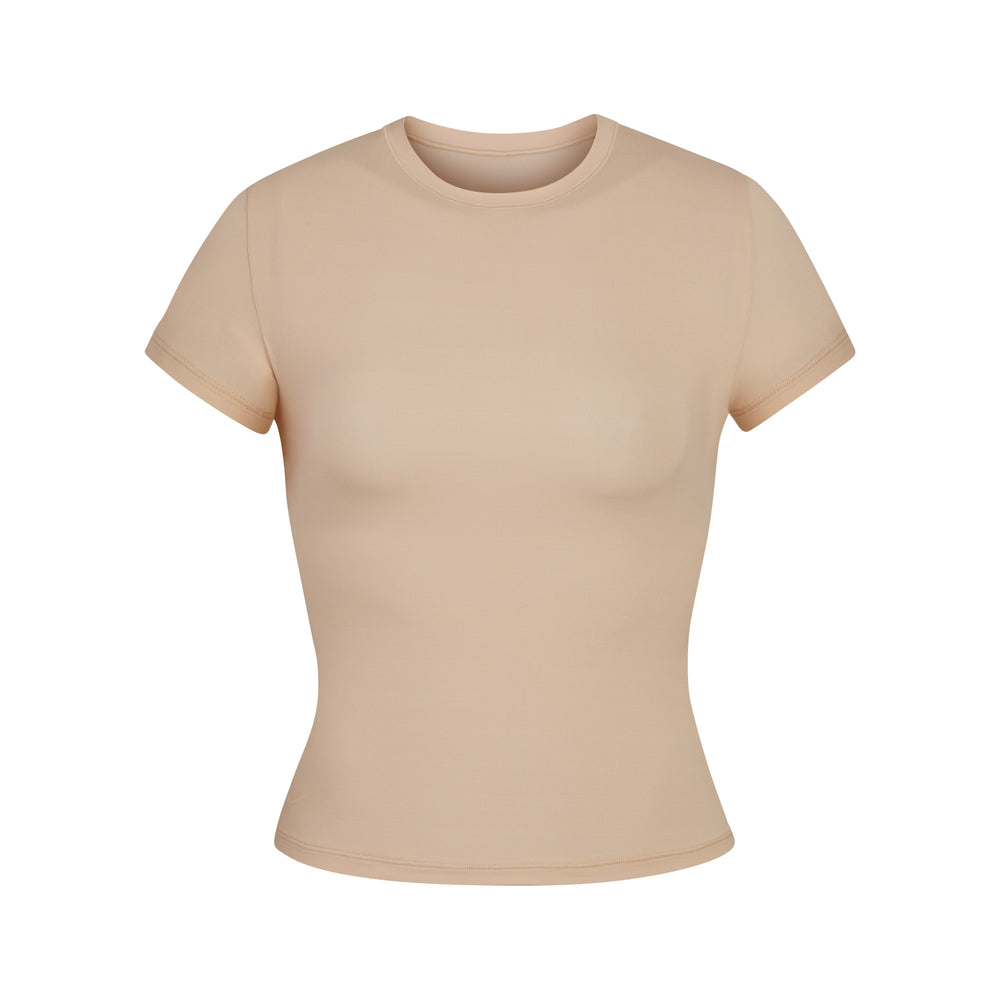 Skims FITS EVERYBODY T-shirt Beige | 38ATFSEXD