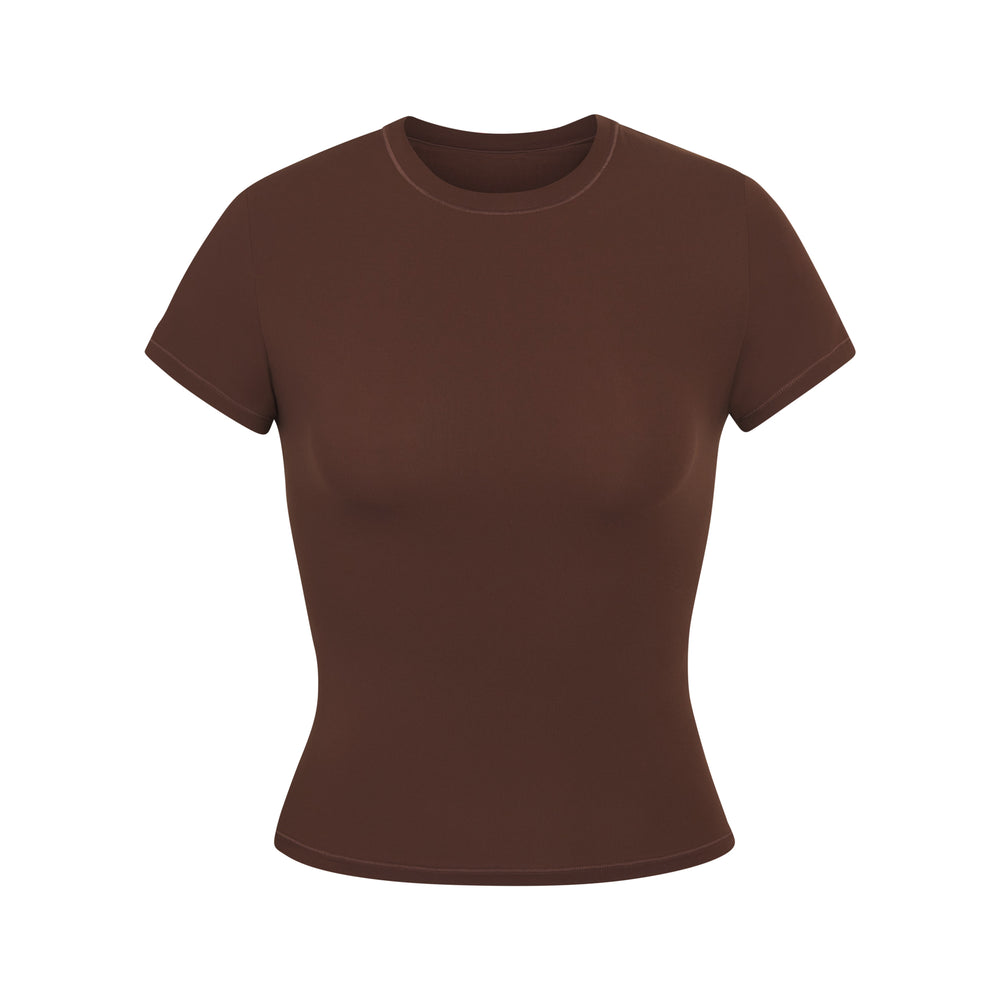 Skims FITS EVERYBODY T-shirt Chocola | 48EPKDGTJ