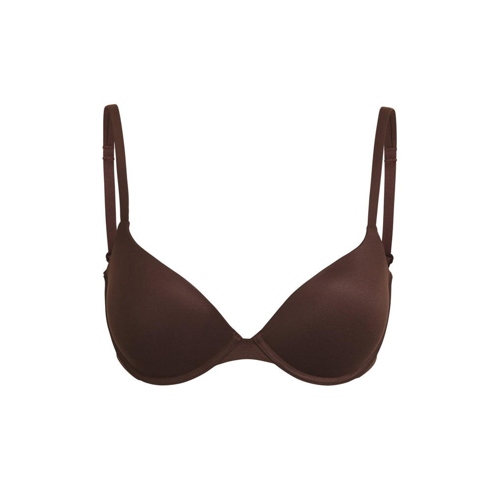 Skims FITS EVERYBODY T-shirt Push Up Bra Chocola | 63RBSMTQZ
