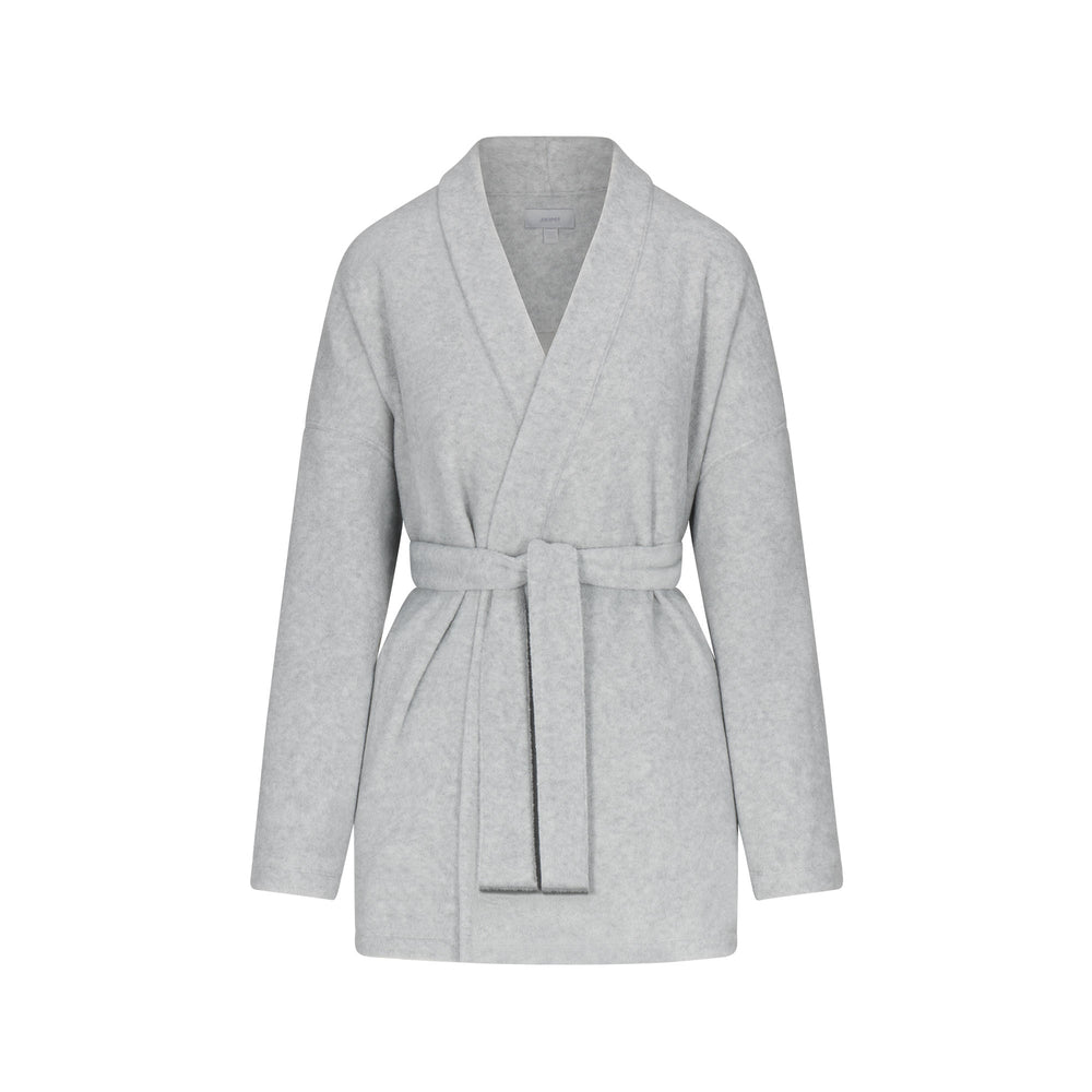 Skims FLEECE WRAP Jas Lichtgrijs | 08ILCWMGO