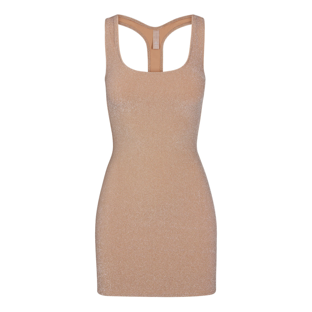 Skims GLITTER SWIM METALLIC Jurk Abrikoos | 20IDJWVTL