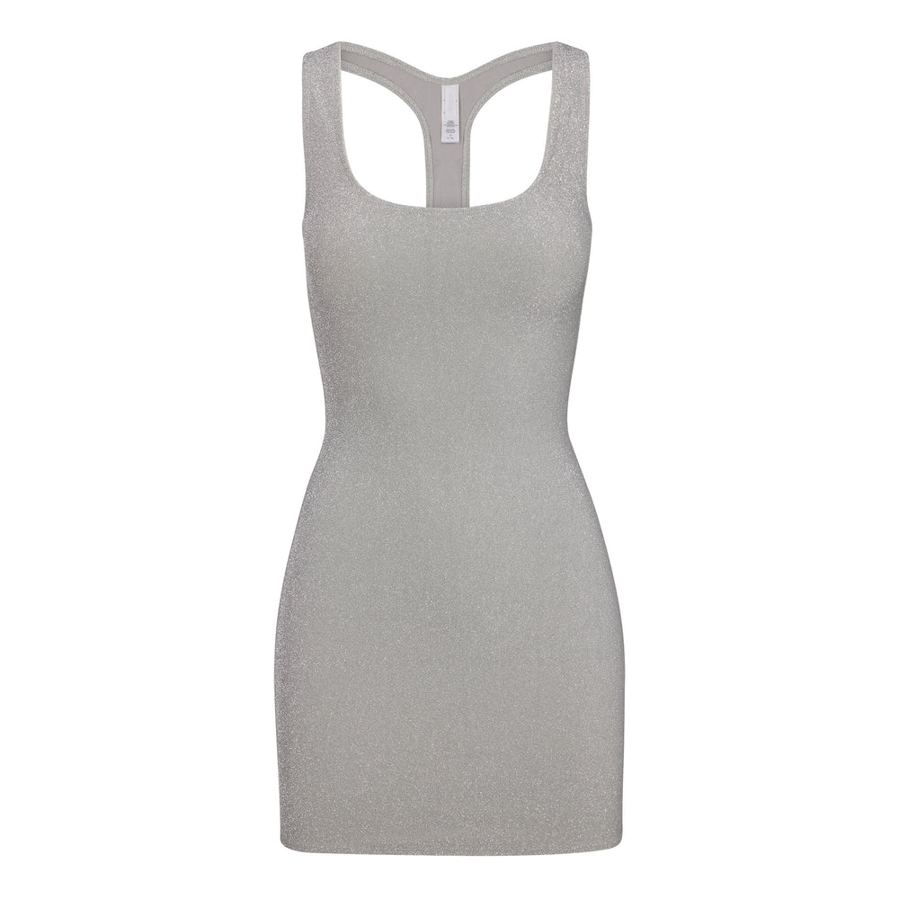 Skims GLITTER SWIM METALLIC Jurk Grijs | 23IUXTEFR