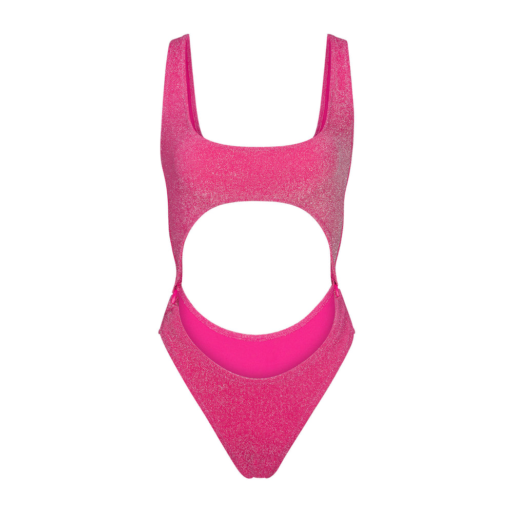 Skims GLITTER SWIM MONOKINI One Piece Roze | 01KDSNUJP