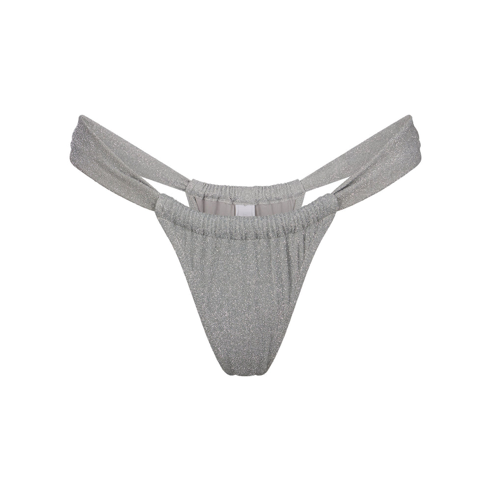 Skims GLITTER SWIM RUCHED BIKINI TANGA Two Pieces Grijs | 42YOLSMIC
