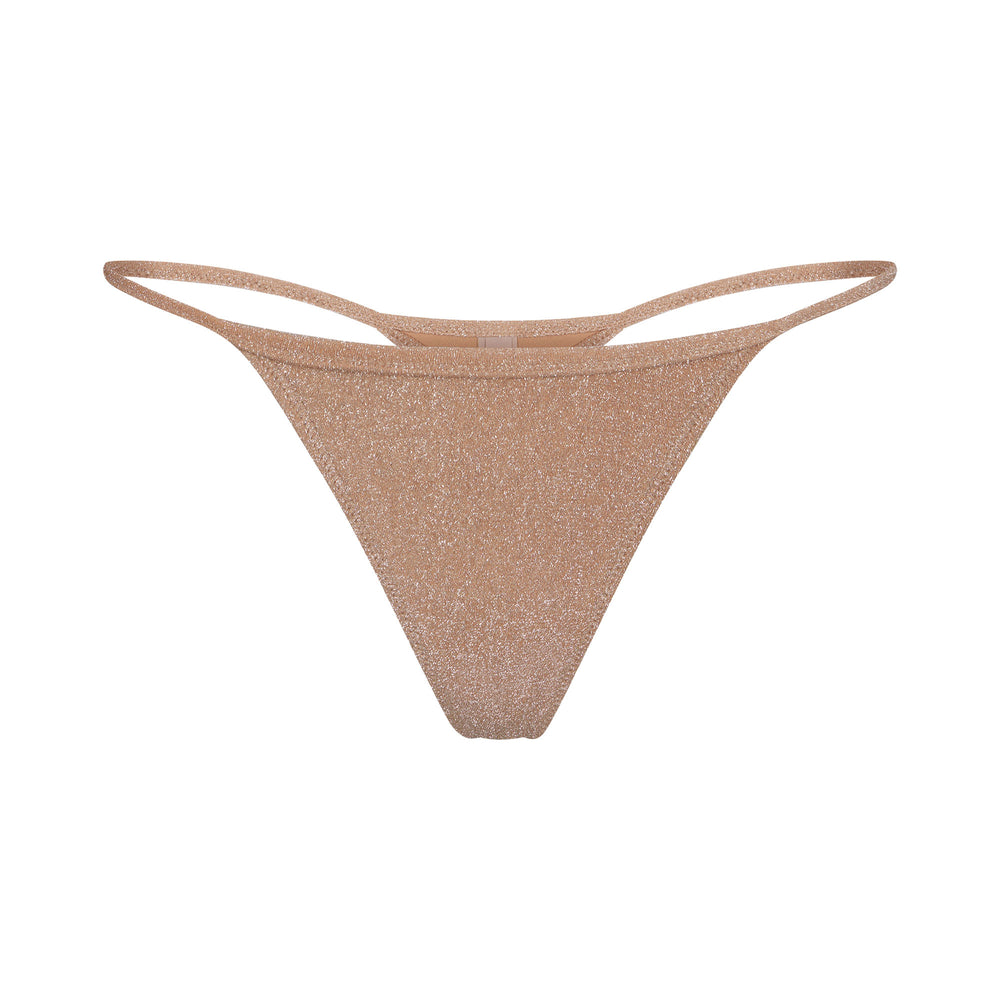 Skims GLITTER SWIM STRING Thong Abrikoos | 73DIRZQCF