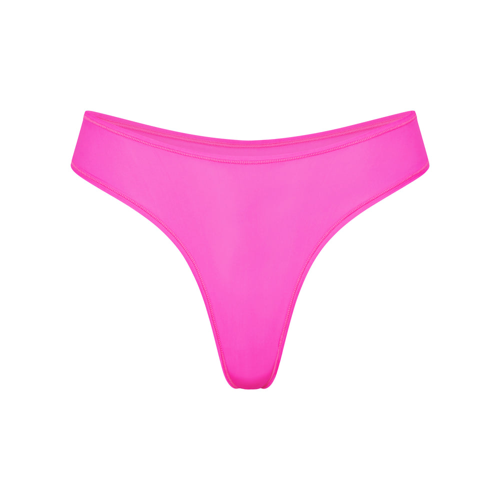 Skims JELLY SHEER DIPPED Thong Roze | 39VOESATC