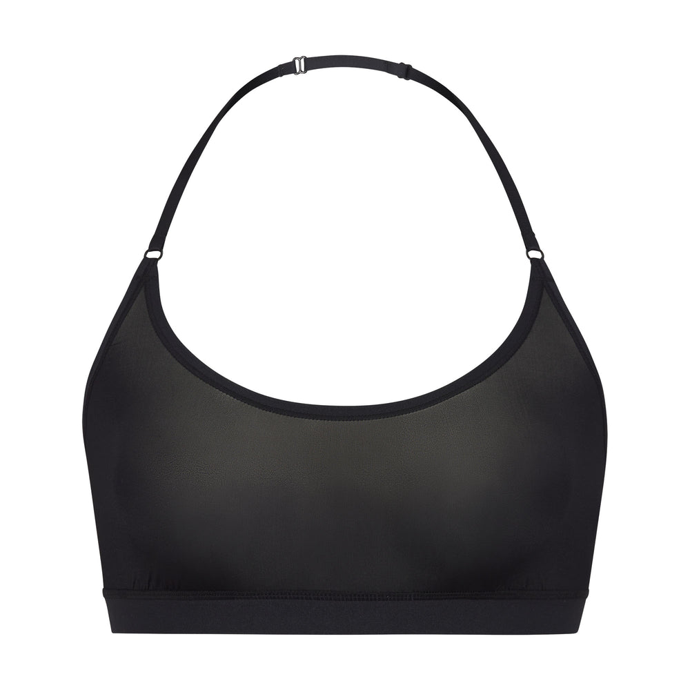 Skims JELLY SHEER SCOOP HALTER Bralette Zwart | 84DOCGTYP