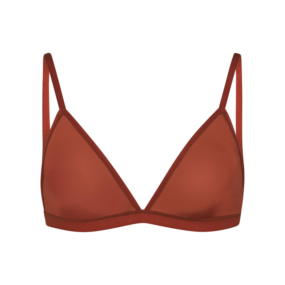 Skims JELLY SHEER SEAMED TRIANGLE Bralette Bruin | 70DNERHXQ