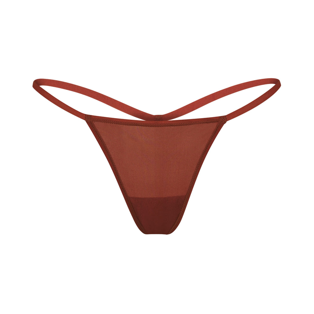 Skims JELLY SHEER STRING Thong Bruin | 02HPWZQOM