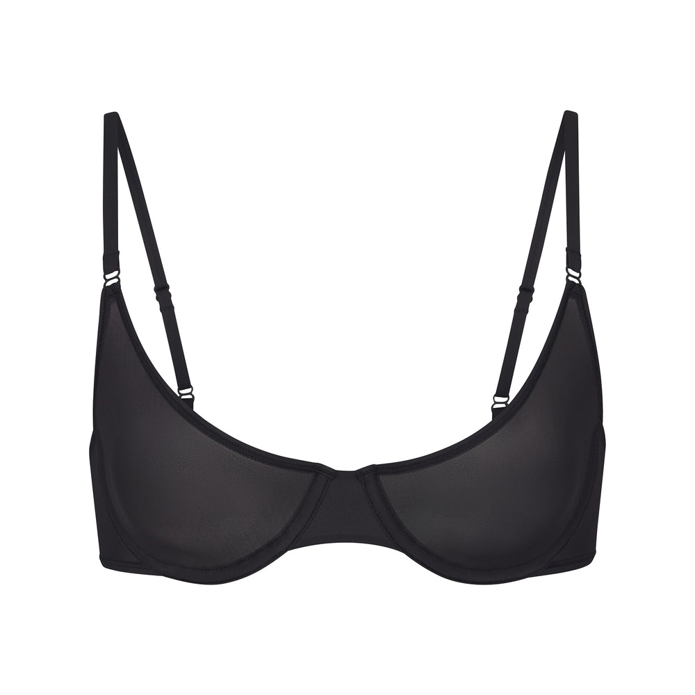 Skims JELLY SHEER UNDERWIRE Scoop Neck Bra Zwart | 51OAHPSNY