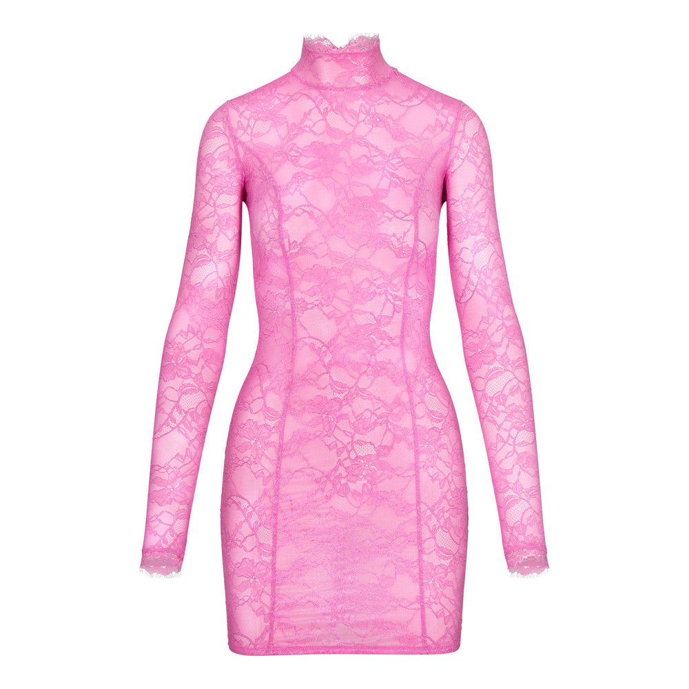 Skims LACE TURTLENECK Jurk Roze | 70RHFJAYB