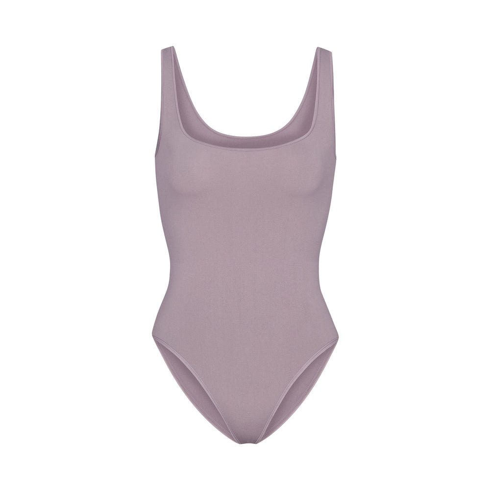 Skims LIGHT ESSENTIAL Scoop Neck Bodysuit Lavendel | 54XONUKHS