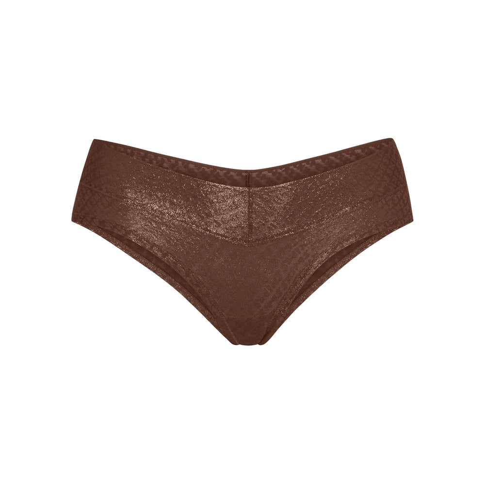 Skims LOGO MESH FOIL Boy Short Chocola | 38CNWVAPZ