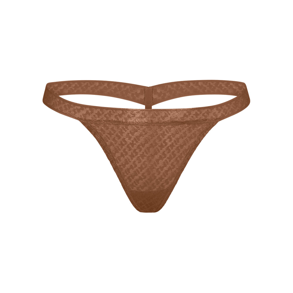 Skims LOGO MESH FOIL SKIMPY Thong Bruin | 46BUICMZG
