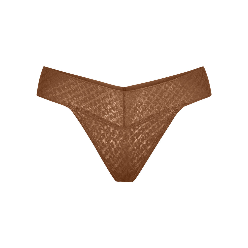 Skims LOGO MESH FOIL Thong Bruin | 01EXCIAYH