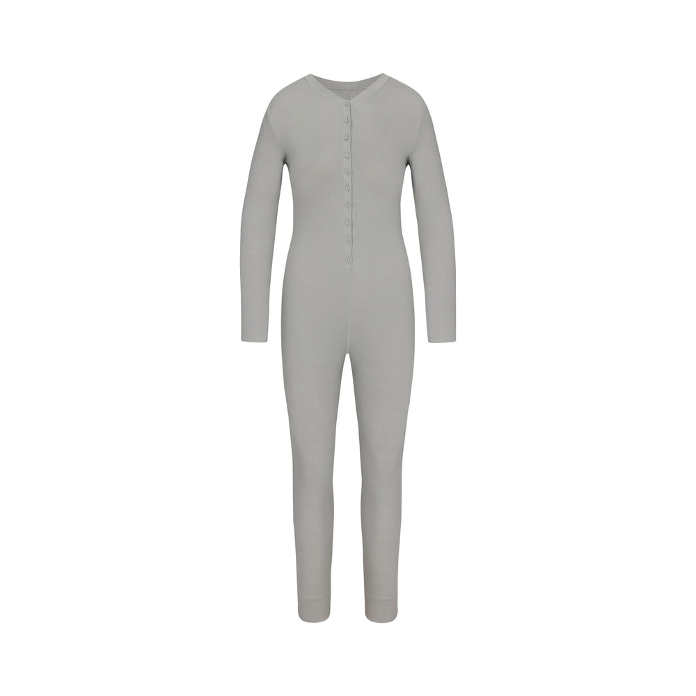 Skims LOGO POINTELLE HENLEY ONESIE Kinderen Lichtgrijs | 68FCHKIQZ