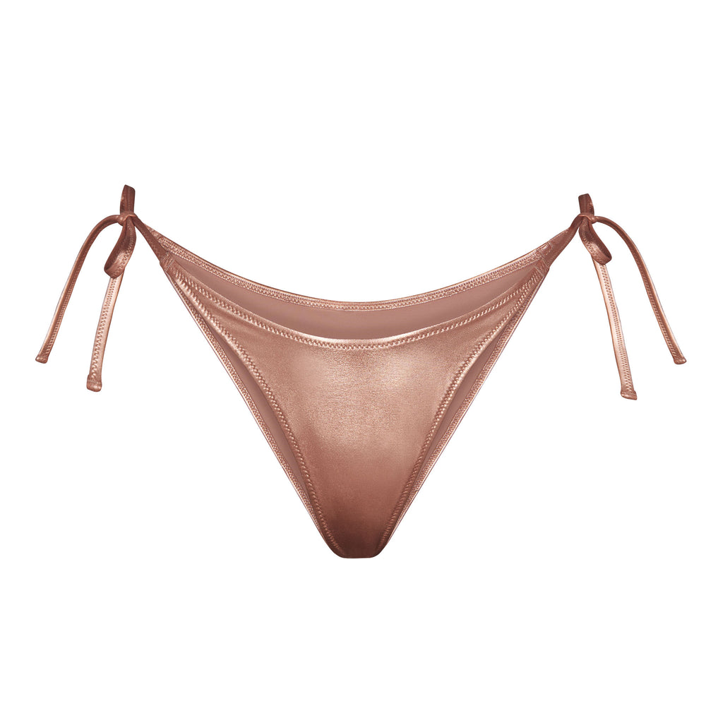 Skims METALLIC SWIM DIPPED TIE BOTTOMS Two Pieces Roze Goud | 67YMWSJEB