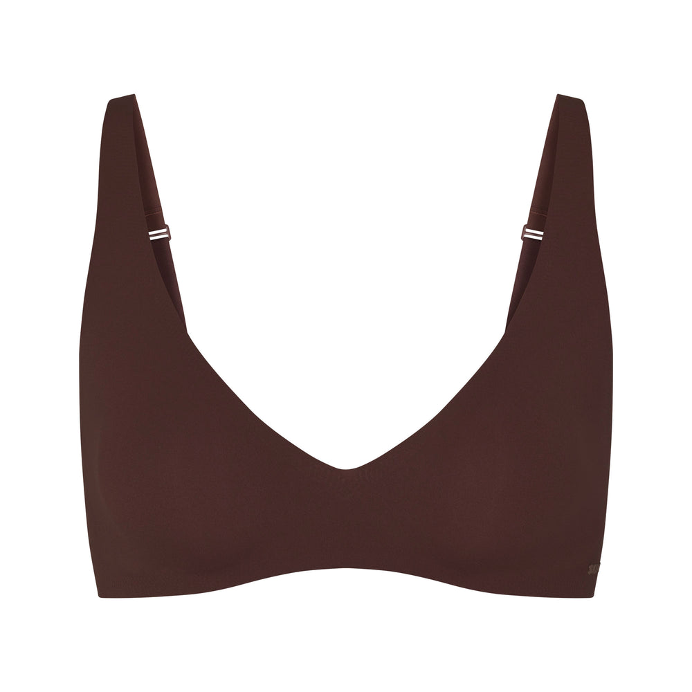 Skims NAKED Plunge Bra Chocola | 94YVOTDRZ