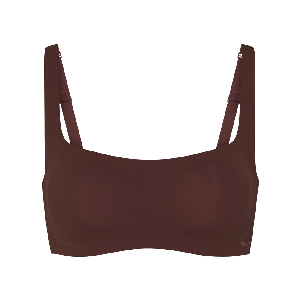 Skims NAKED Scoop Neck Bra Chocola | 42CAVFMTW