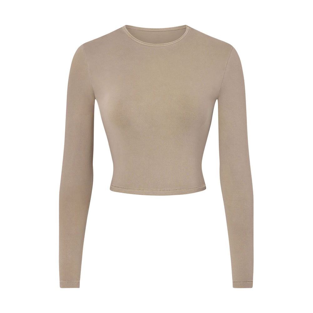 Skims NEW VINTAGE LONG SLEEVE T-shirt Abrikoos | 34ATWKOBS