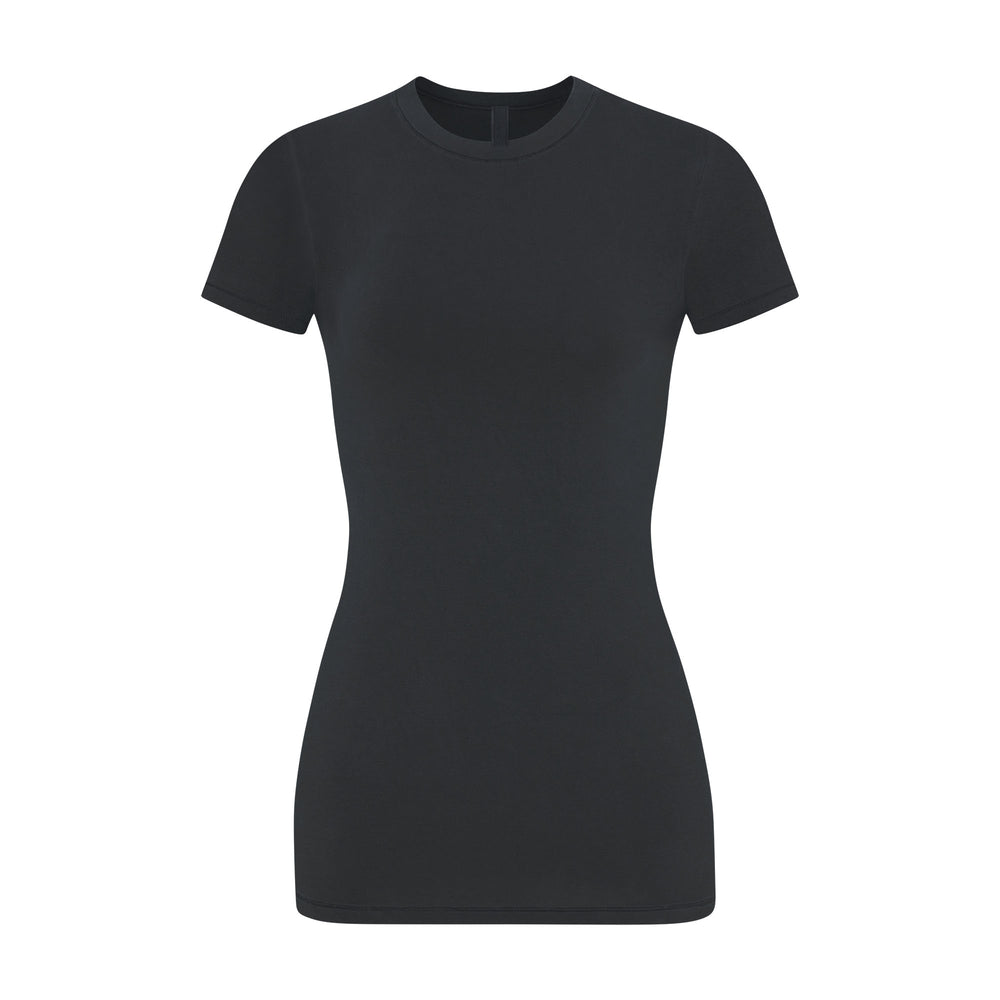 Skims NEW VINTAGE LONG T-shirt Lichtturkoois Zwart | 35FCSUQWY