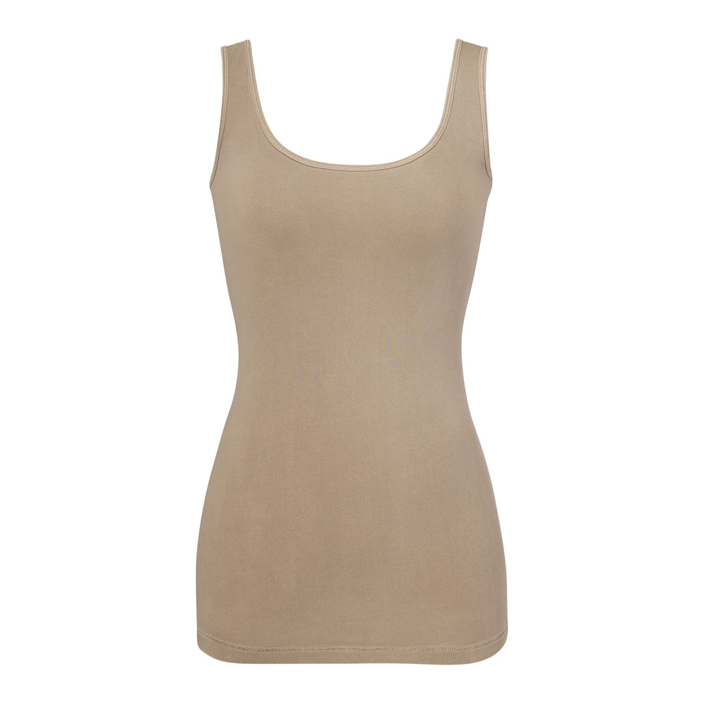 Skims NEW VINTAGE SCOOP NECK Tank Abrikoos | 36JFOPRNQ