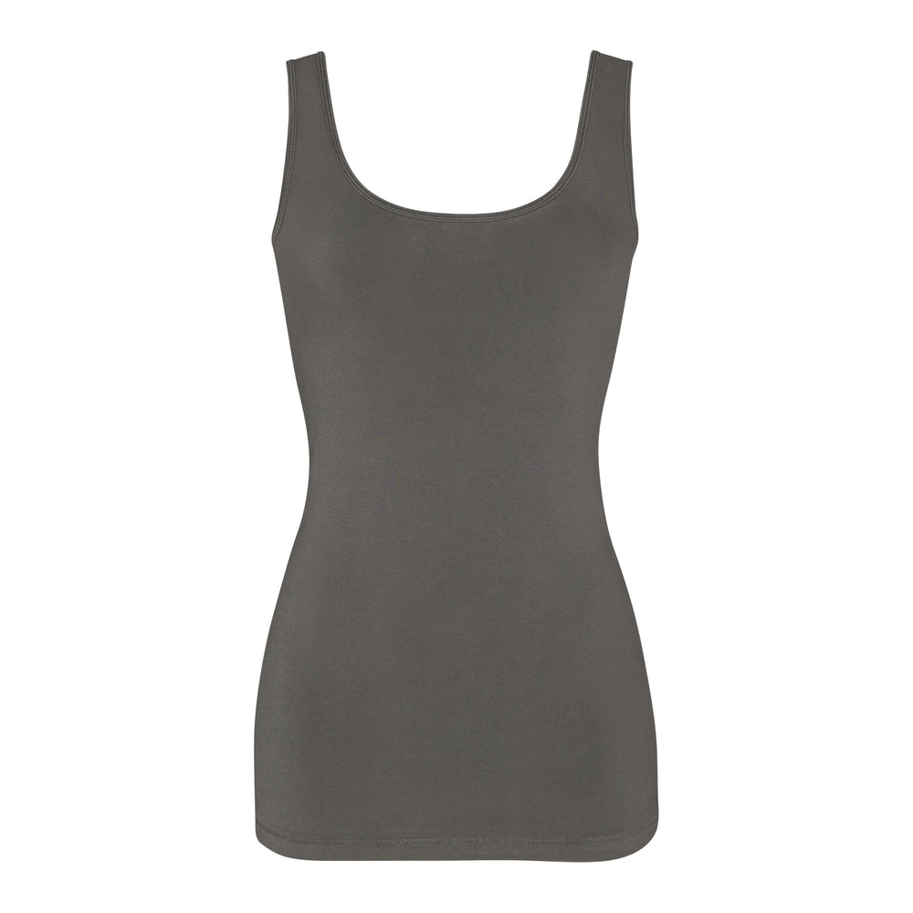 Skims NEW VINTAGE SCOOP NECK Tank Diepgrijs | 86KYBLZOJ