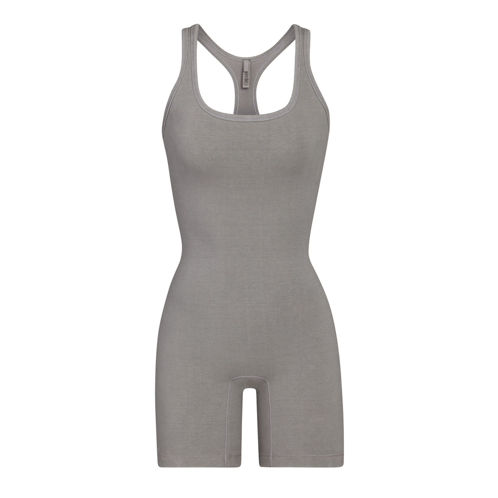 Skims OUTDOOR Mid Thigh Bodysuit Grijs | 12FPKQNWR