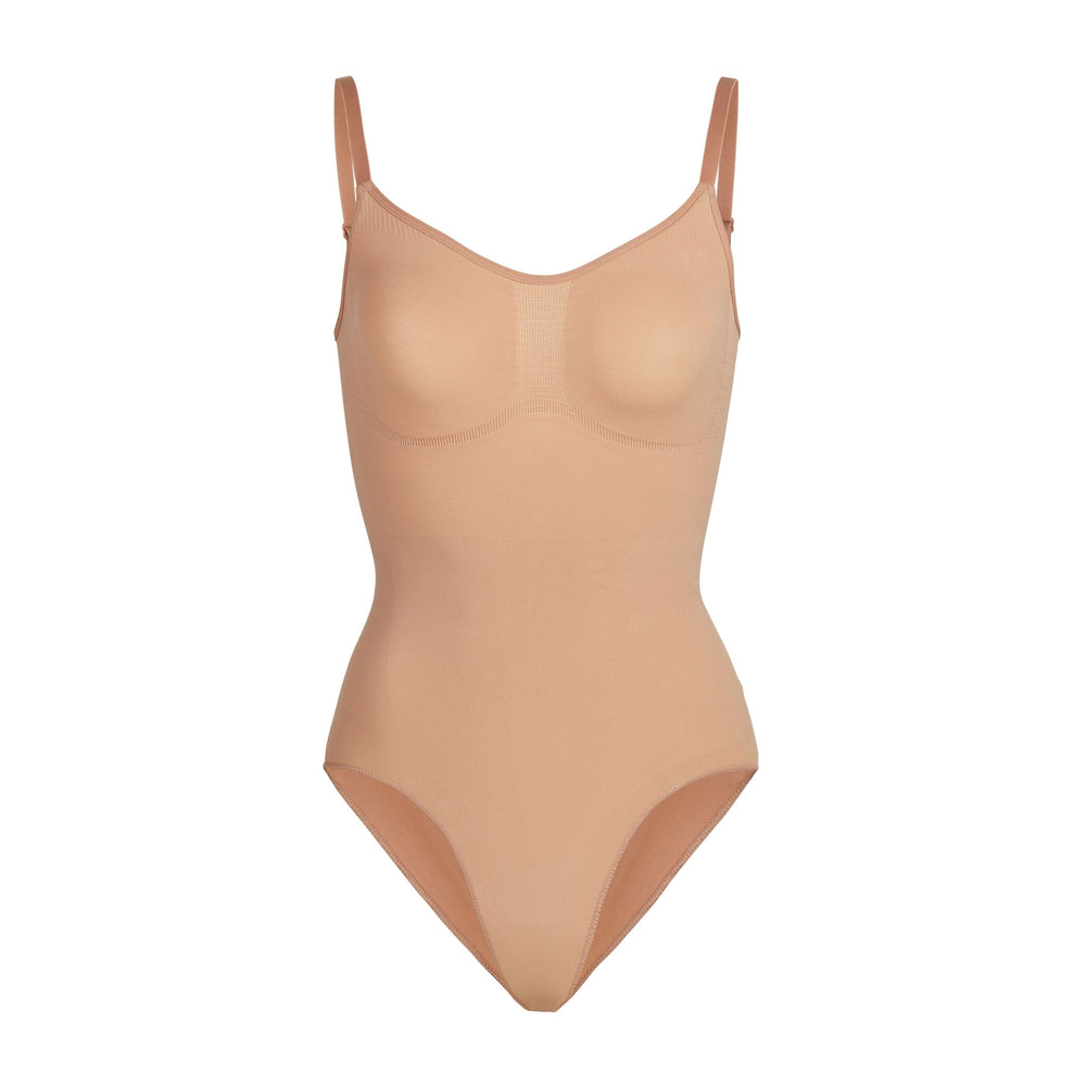 Skims SCULPTING BODYSUIT W. SNAPS Bodysuit Beige | 08QXSZDMW