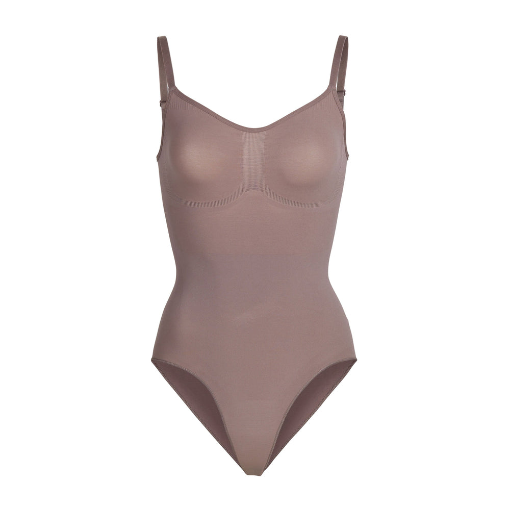 Skims SCULPTING BODYSUIT W. SNAPS Bodysuit Bruin | 76EPKSFUO