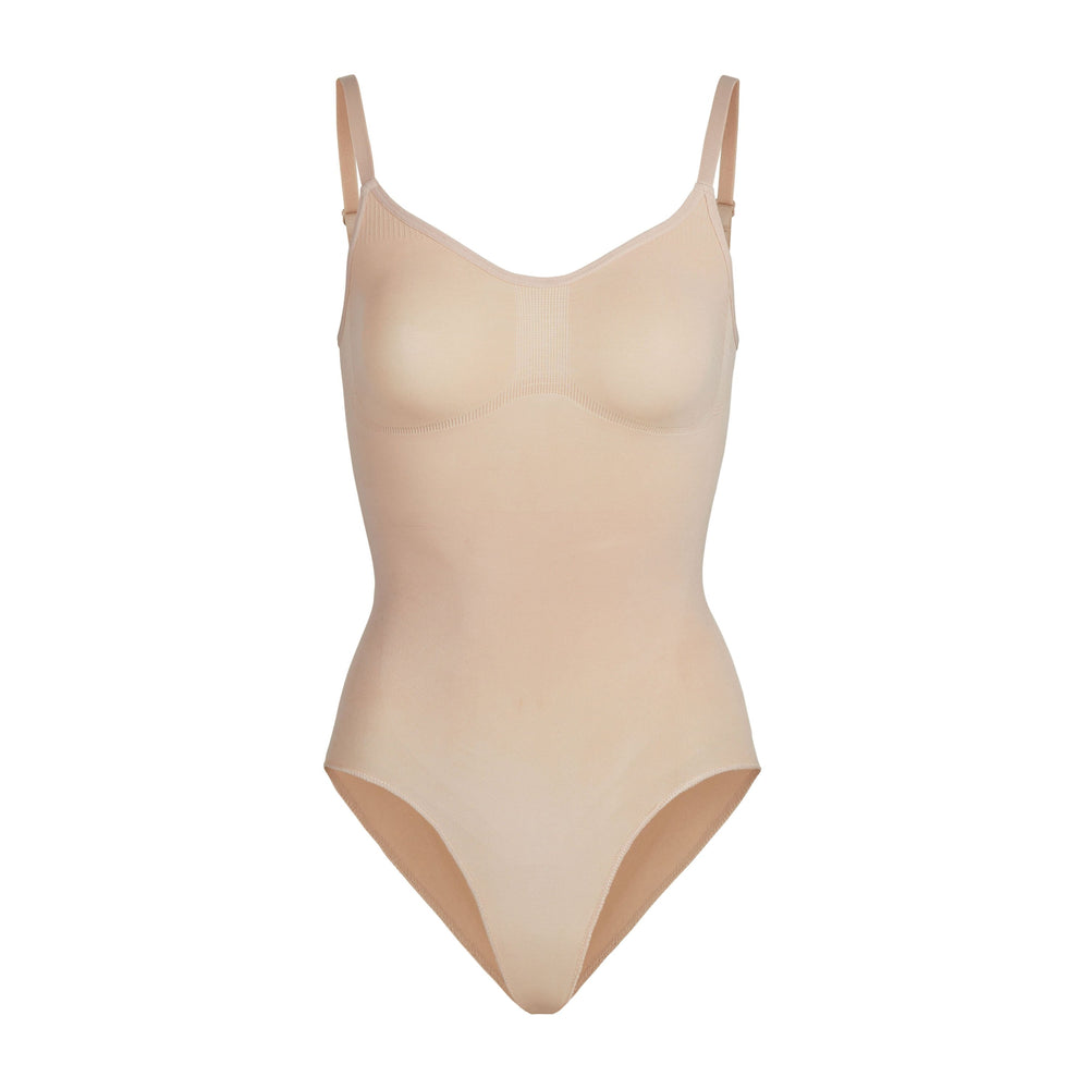 Skims SCULPTING BODYSUIT W. SNAPS Bodysuit Beige | 96DYUFXRO