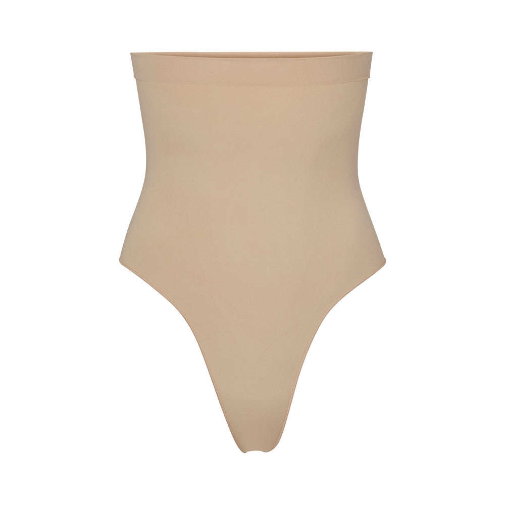 Skims SCULPTING HIGH WAIST Thong Beige | 92BNAOGPF