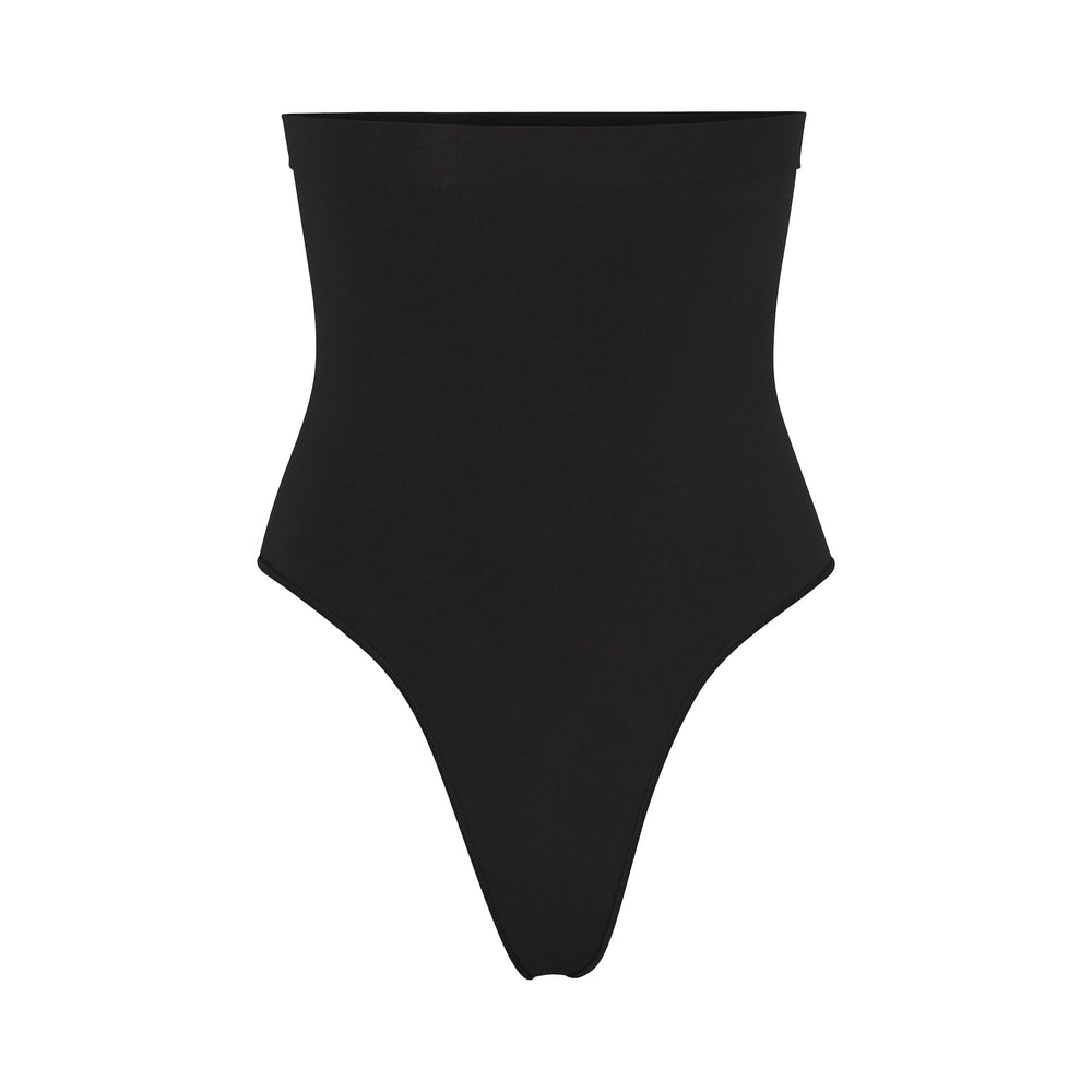 Skims SCULPTING HIGH WAIST Thong Zwart | 58KYXHQBO
