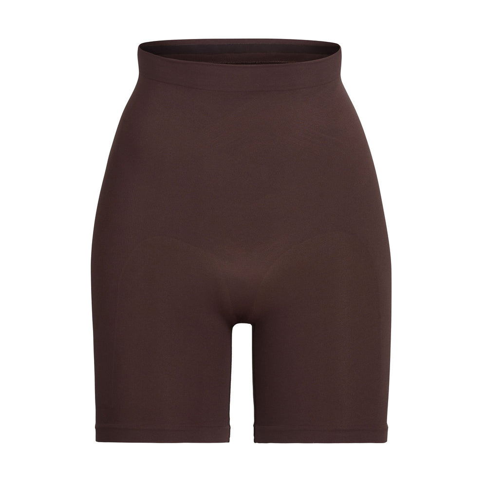 Skims SCULPTING MID THIGH W/ OPEN GUSSET Korte Broek Chocola | 10XIWBOAE