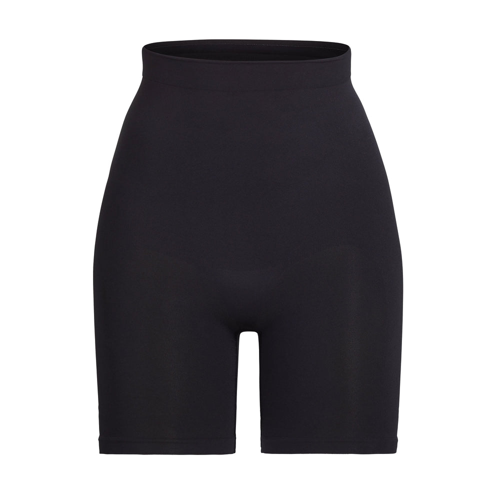 Skims SCULPTING MID THIGH W/ OPEN GUSSET Korte Broek Zwart | 38TCEYXPQ