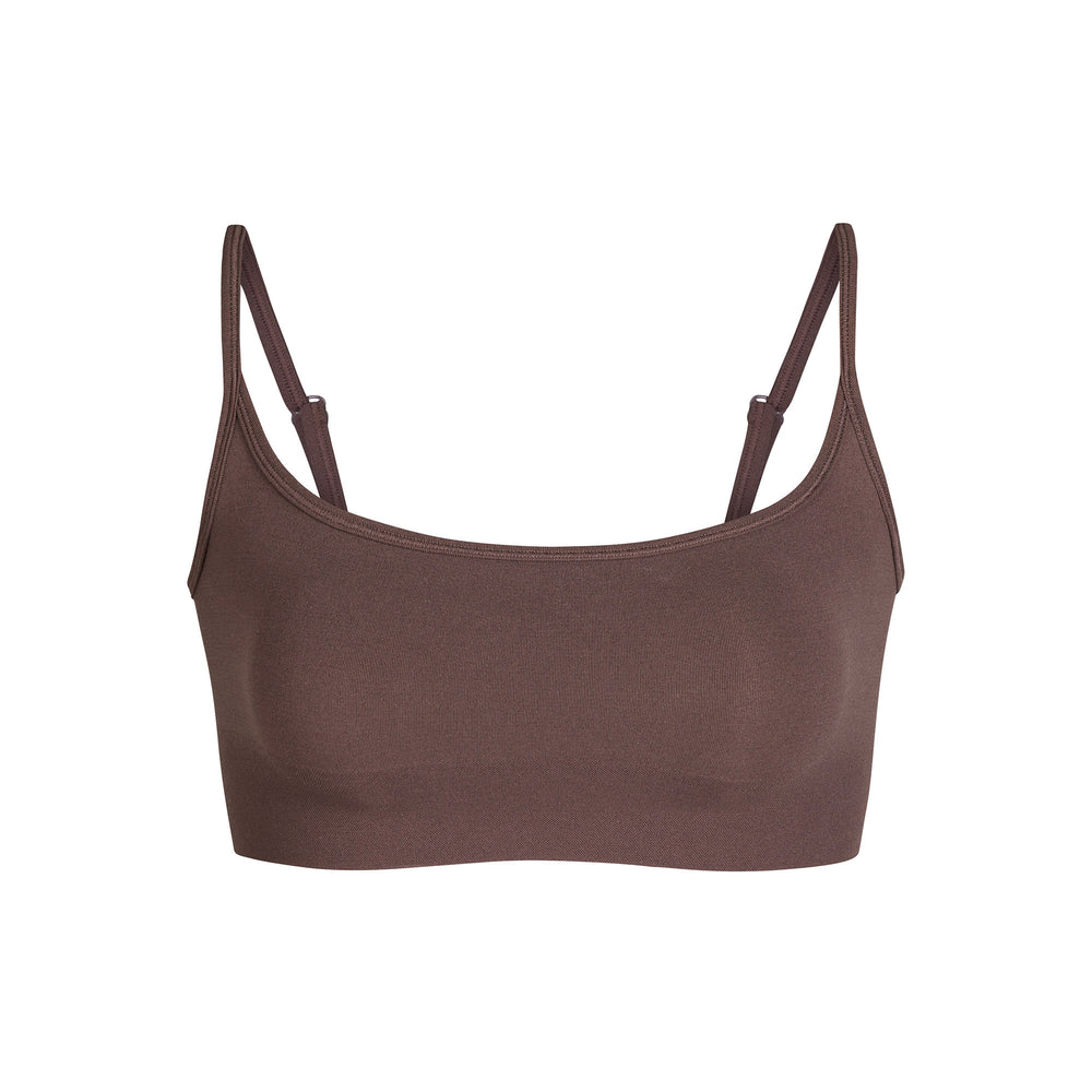 Skims SCULPTING SCOOP NECK Bralette Chocola | 45UKLNWBY