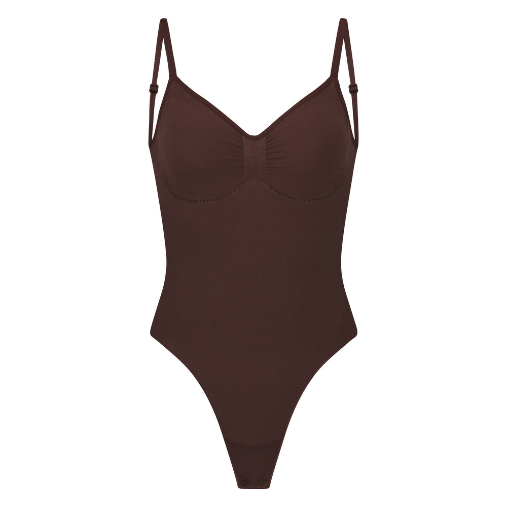 Skims SEAMLESS SCULPT BODYSUIT Low Back Bodysuit Chocola | 09OCZHJVU