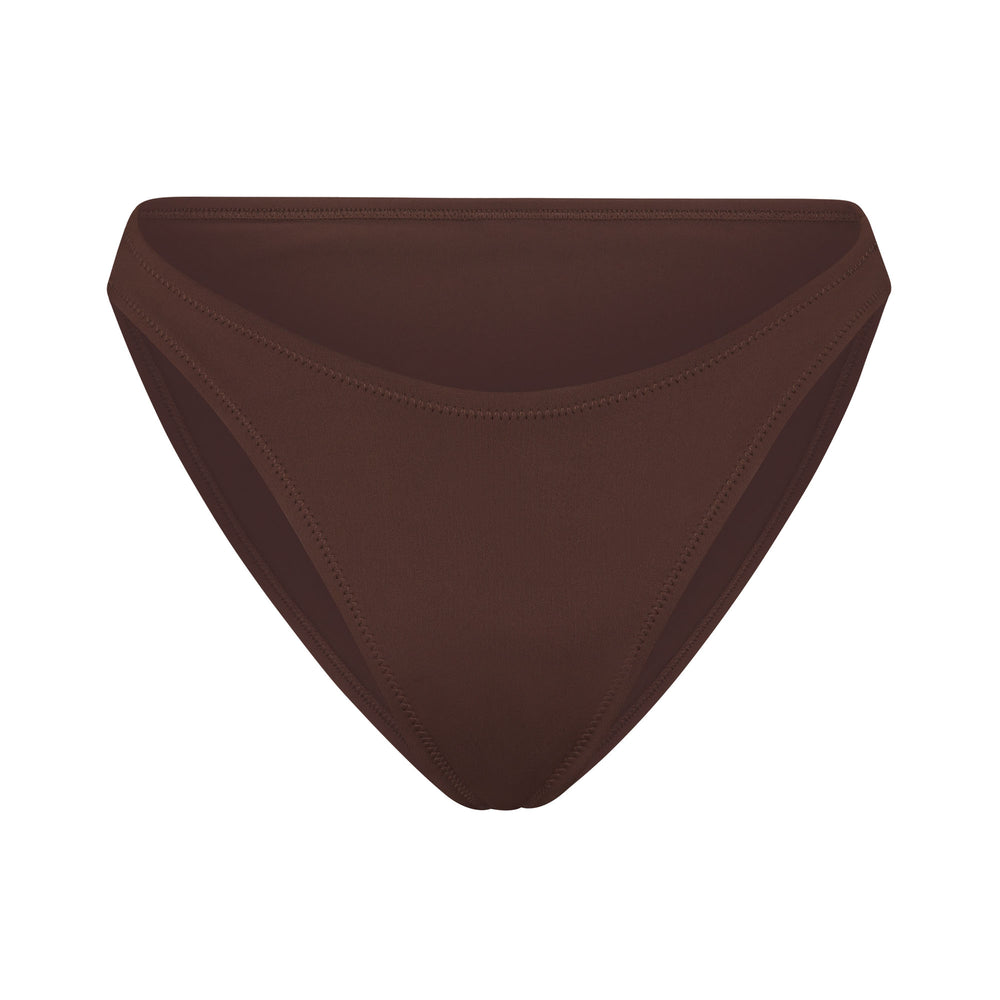 Skims SHAPING SWIM DIPPED BIKINI BOTTOM Two Pieces Chocola | 64FKSCAIG