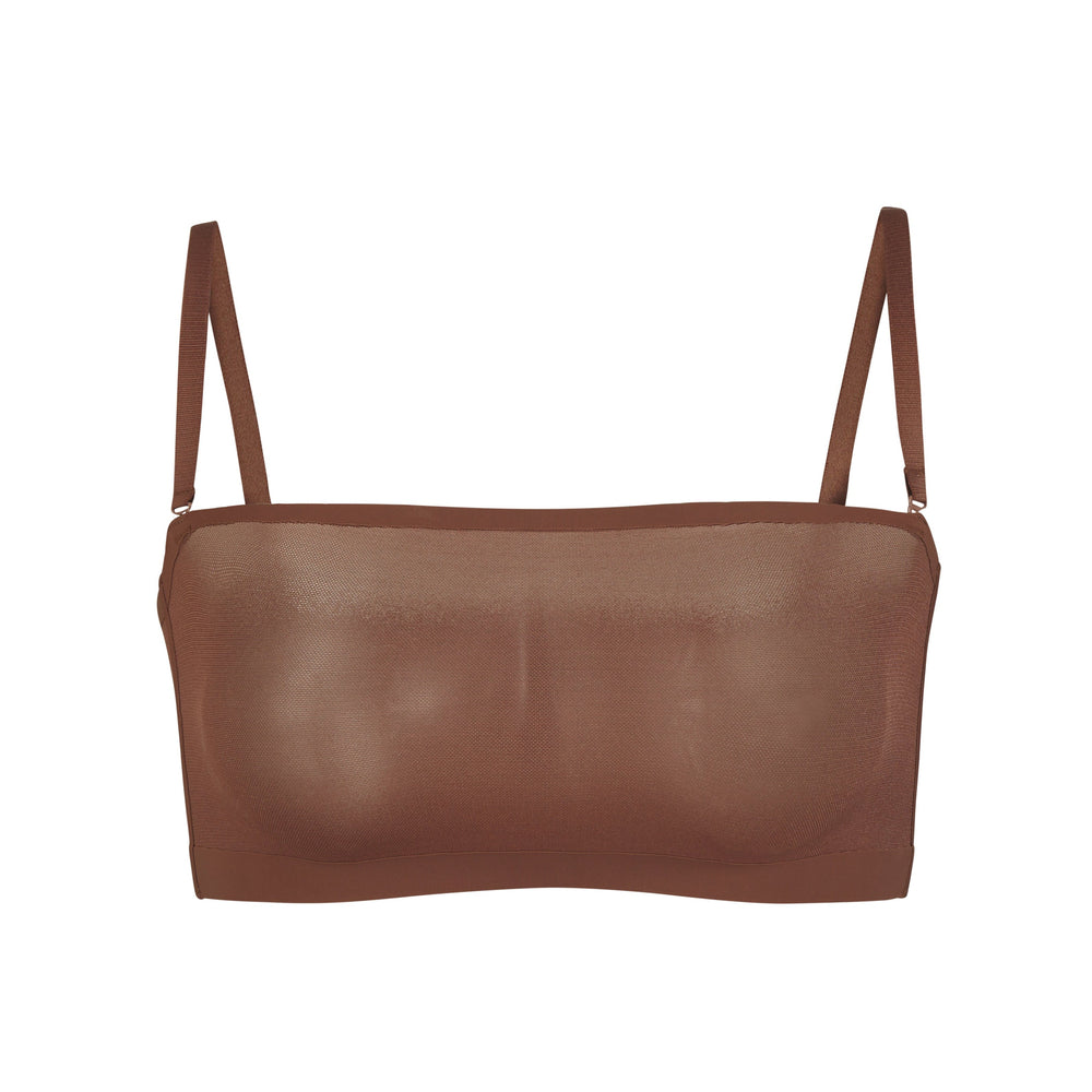 Skims SHEER SCULPT Bandeau Top Bruin | 54WOMCYJP