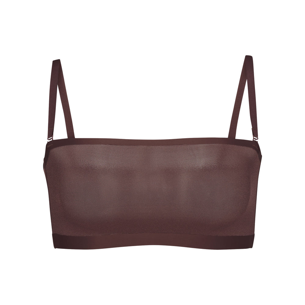 Skims SHEER SCULPT Bandeau Top Chocola | 82YWBOVQM
