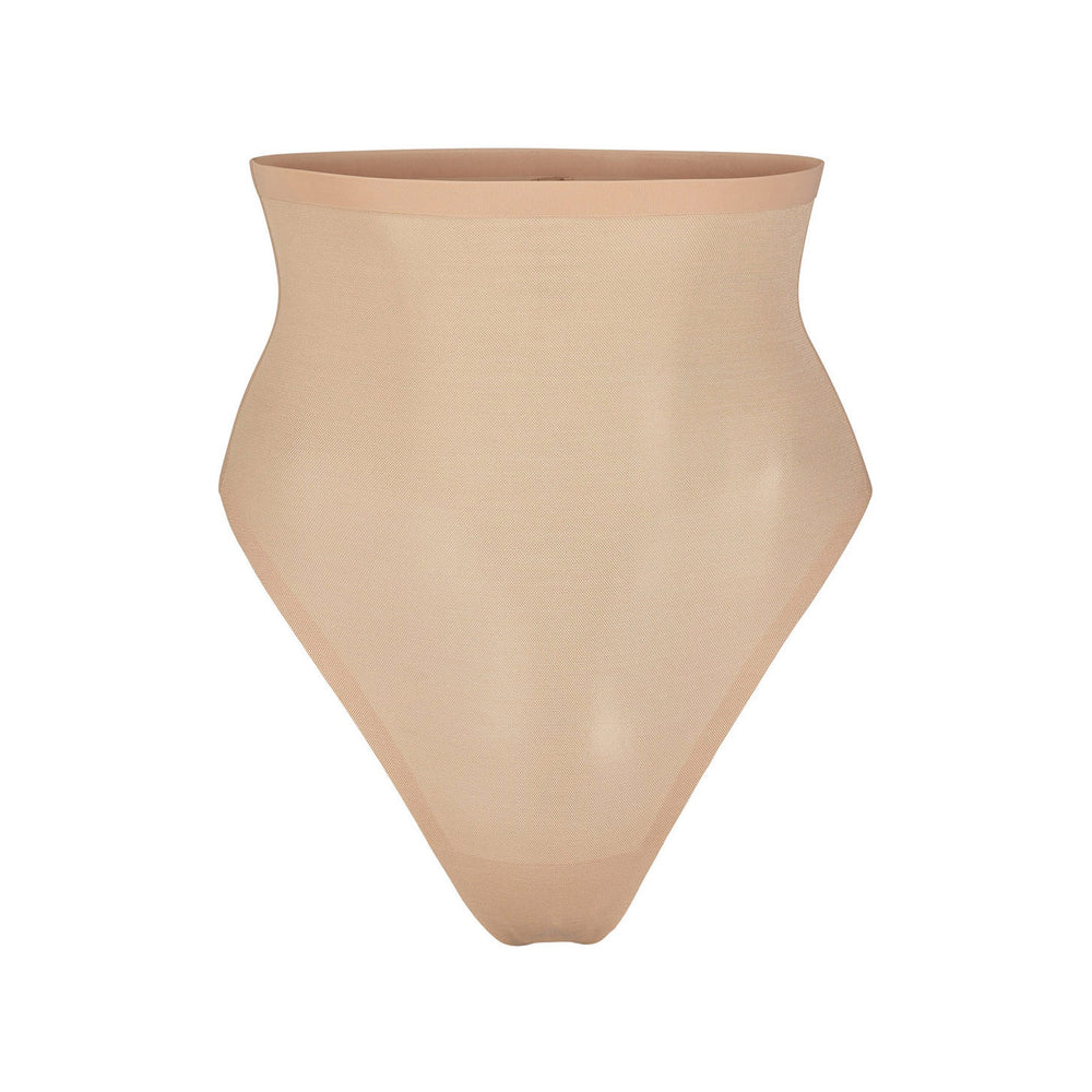 Skims SHEER SCULPT HIGH WAIST Thong Beige | 01PJFBLAK