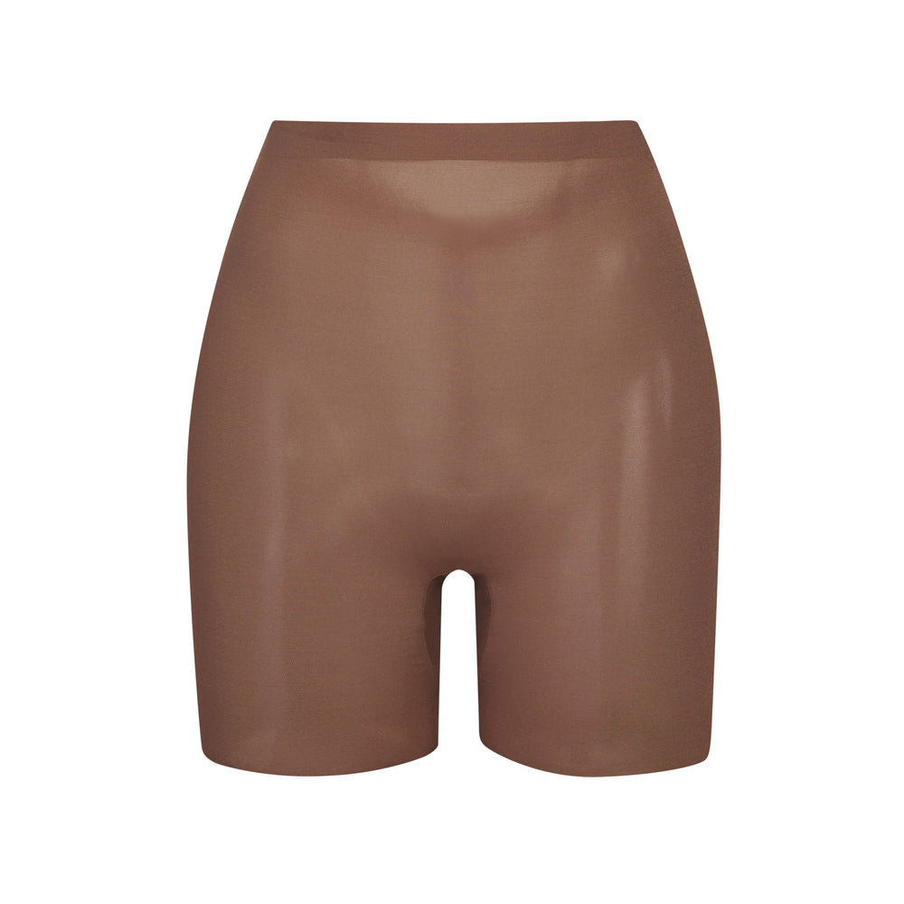 Skims SHEER SCULPT LOW BACK Korte Broek Bruin | 27ZCONPUQ