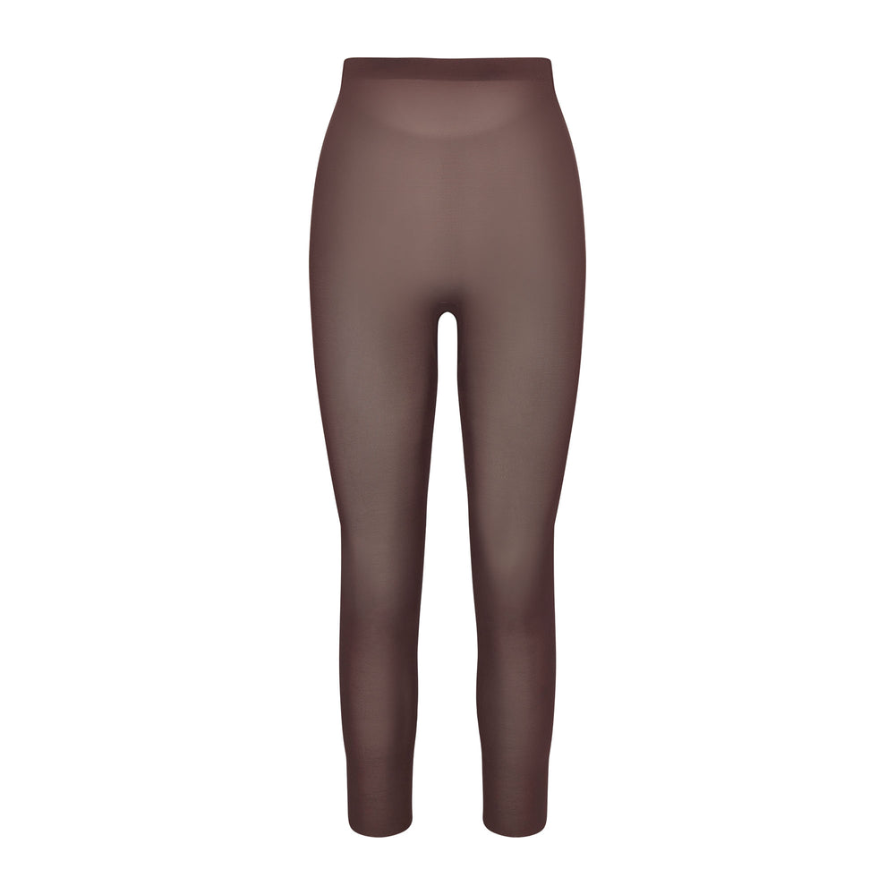Skims SHEER SCULPT LOW BACK Leggings Chocola | 02PHSXVAU