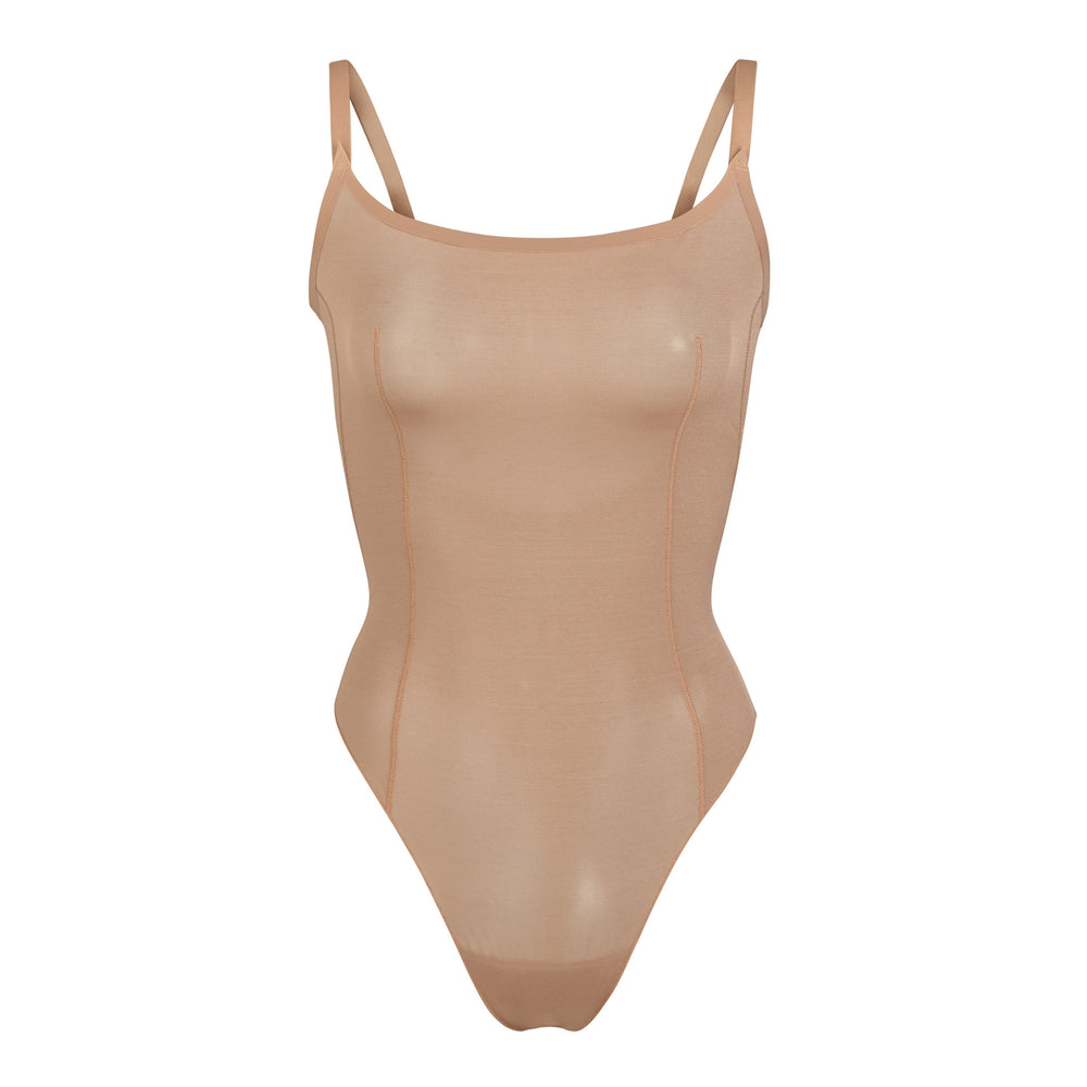 Skims SHEER SCULPT THONG Bodysuit Abrikoos | 50TFHNKEO