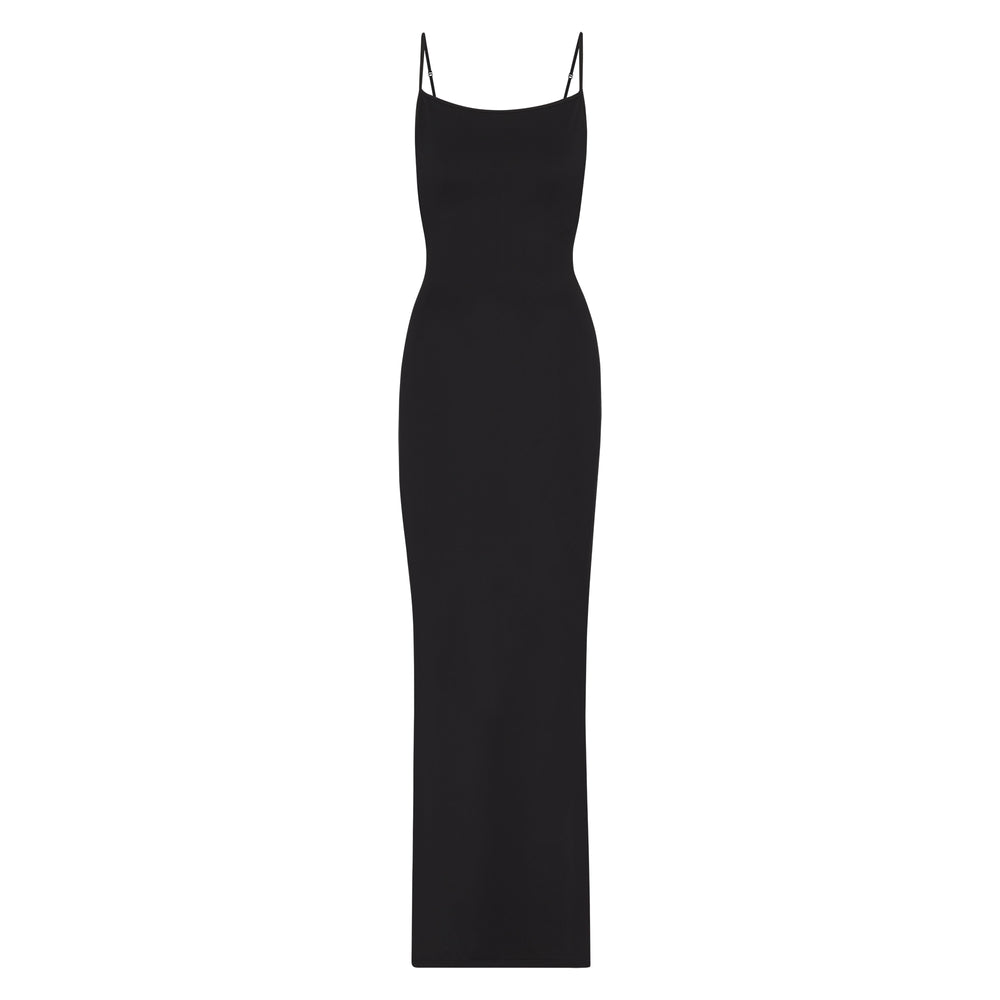 Skims SMOOTH LOUNGE LOW BACK KEYHOLE Jurk Zwart | 69WEGZYCU
